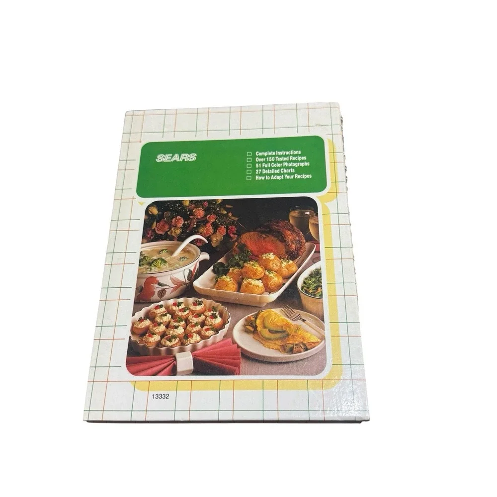 Vintage 1985 Kenmore Microwave Cookery Sears cookbook hardcover spiralbound